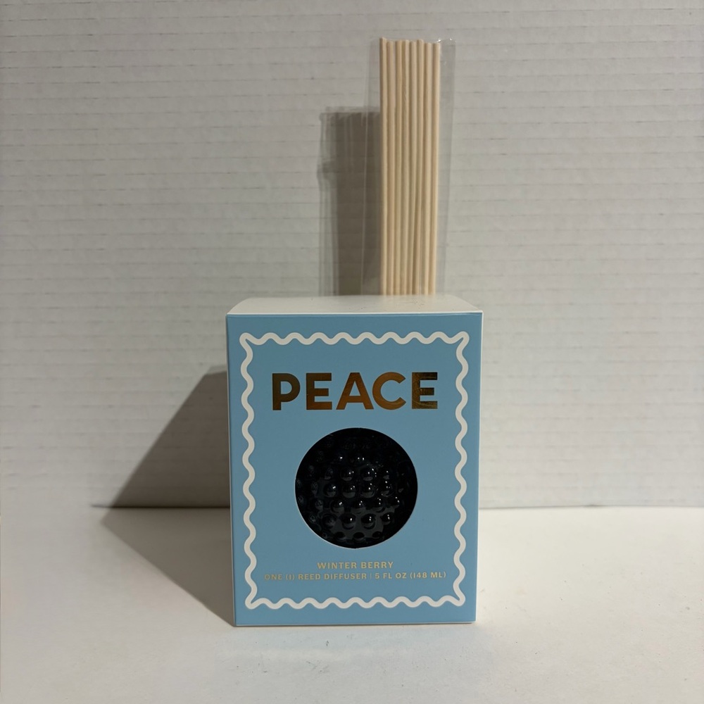 Reed Diffuser Silkcraft HD Designs PEACE Blue Winter Berry Scent 5 oz NEW